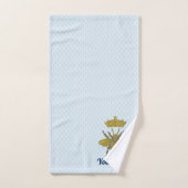 Jouw tekst en kleur van goudbijen bad handdoek (Handdoek)