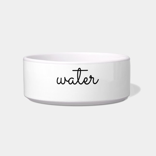 " jouw tekst en kleuren aanpassen / wijzigen " - p voerbakje (Voorkant)