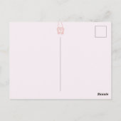Jouw tekst- en kleurenblush-balletdanser in Tutu Briefkaart (Achterkant)