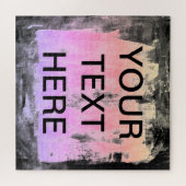 Jouw tekst- en kleurrijke achtergrondinformatie legpuzzel (Horizontaal)