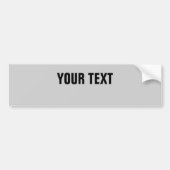 Jouw tekst "Folio Bold CONDENSED" op grijs Bumpersticker (Voorkant)