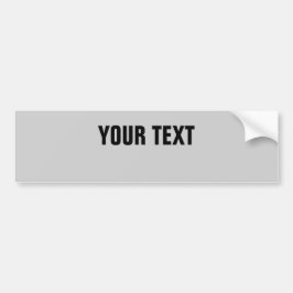 Jouw tekst "Folio Bold CONDENSED" op grijs Bumpersticker