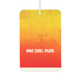 (Jouw tekst) Geel/verbrand Oranje gradiëntgradiënt Luchtverfrisser