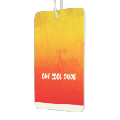 (Jouw tekst) Geel/verbrand Oranje gradiëntgradiënt Luchtverfrisser (Links)