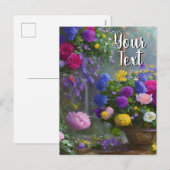 Jouw tekst gemengde bloemen 10 Sjabloon stilleven (Voorkant / Achterkant)