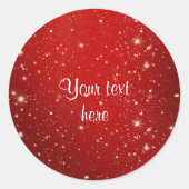 Jouw tekst Gepersonaliseerd Ronde Sticker (Voorkant)