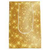 Jouw tekst Gold Valentijnsdag Bericht Medium Cadeauzakje (Achterkant)