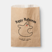 Jouw tekst Happy Halloween Diva Ghost Bedankzakje (Voorkant)