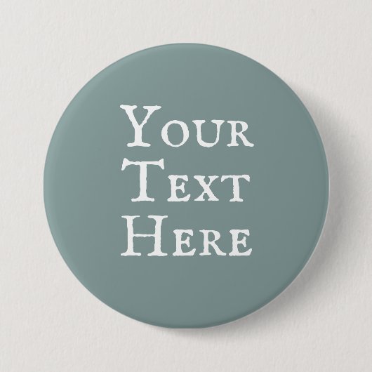 "Jouw tekst Here" Custom Pin-On Button (Voorkant)