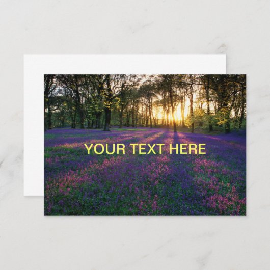 JOUW TEKST HERE KAART (Voorkant / Achterkant)