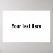 Jouw tekst Hier Aangepast horizontaal Poster (Voorkant)