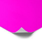 Jouw tekst Hier Aangepast roze horizontaal Poster (Hoek)