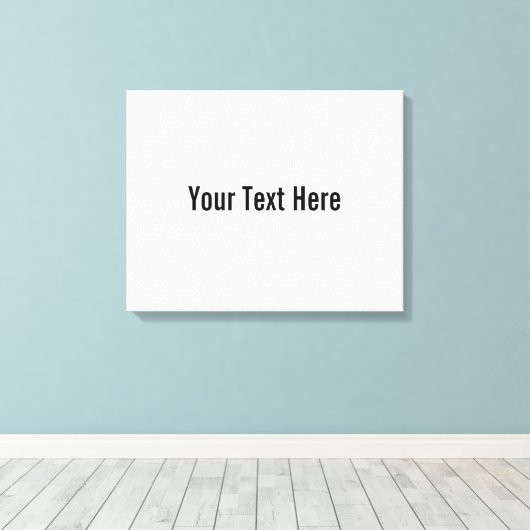 Jouw tekst hier aangepaste canvas kunst aan de muu (Insitu (Houten vloer))