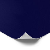 Jouw tekst Hier Aangepaste marine Blauw horizontaa Poster (Hoek)