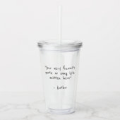 Jouw tekst hier - aangepaste offerte acryl drinkbeker (Voorkant)