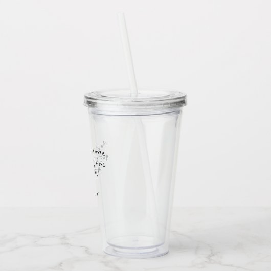 Jouw tekst hier - aangepaste offerte acryl drinkbeker (Links)
