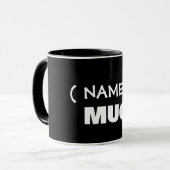 Jouw tekst hier, aanpasbare mok (Voorkant links)