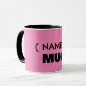 Jouw tekst hier, aanpasbare mok (Voorkant links)