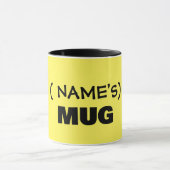 Jouw tekst hier, aanpasbare mok (Midden)