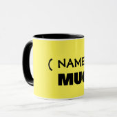 Jouw tekst hier, aanpasbare mok (Voorkant links)