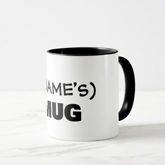 Jouw tekst hier, aanpasbare mok (Voorkant rechts)