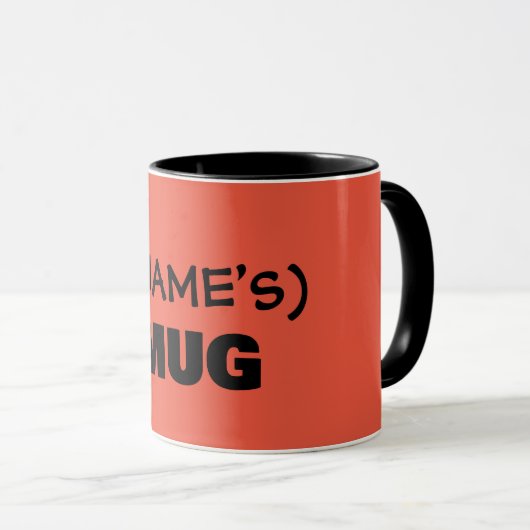 Jouw tekst hier, aanpasbare mok (Voorkant rechts)