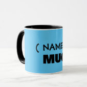 Jouw tekst hier, aanpasbare mok (Voorkant links)