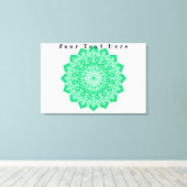 Jouw tekst Hier Custom Art Stretched Canvas Print (Insitu (Houten vloer))