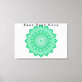 Jouw tekst Hier Custom Art Stretched Canvas Print