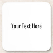 Jouw tekst Hier Custom Cork Onderzetters (Voorkant)