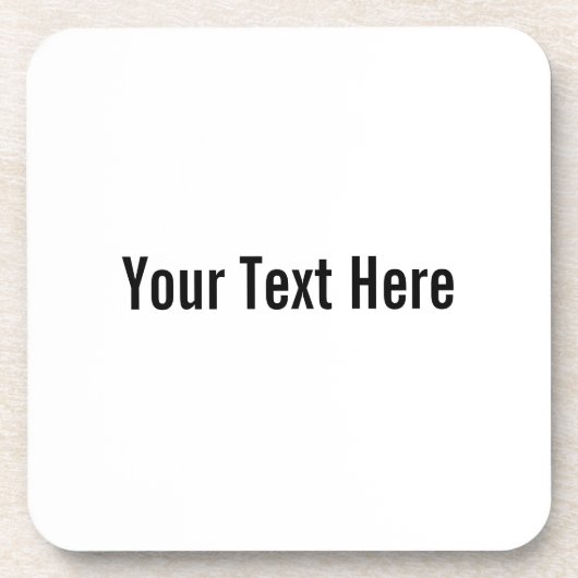 Jouw tekst Hier Custom Cork Onderzetters (Voorkant)