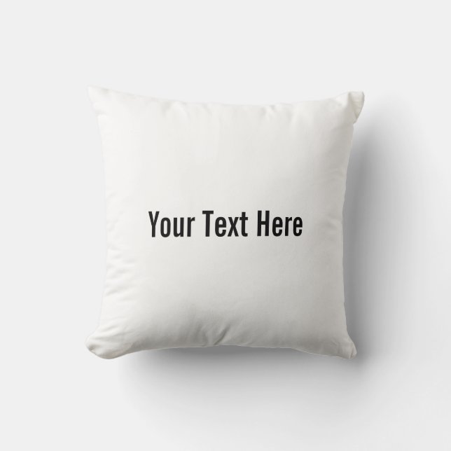 Jouw tekst Hier Custom Pillow Kussen (Voorkant)