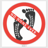 JOUW TEKST HIER GEEN KOOLSTOFVOETPRINT STICKER (Vel)