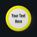 Jouw tekst Hier Gele Rand Custom Button<br><div class="desc">Dit product is eenvoudig aan te passen — verander alleen de tekst onder de sectie 'Personalize it' hierboven. Meer aanpassingsopties zoals lettertypestijlen,  kleuren en andere bewerkingsopties zijn beschikbaar wanneer u op de knop "Aanpassen" hierboven klikt.</div>