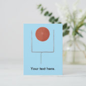 Jouw tekst Hier gepersonaliseerde Football Briefka Briefkaart (Staand voorkant)