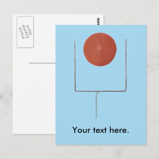 Jouw tekst Hier gepersonaliseerde Football Briefka Briefkaart (Voorkant / Achterkant)