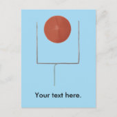 Jouw tekst Hier gepersonaliseerde Football Briefka Briefkaart (Voorkant)