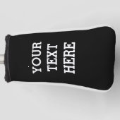 Jouw tekst hier golfheadcover (Voorkant)