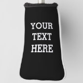 Jouw tekst hier golfheadcover (Draai 90)