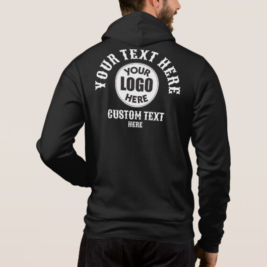 JOUW TEKST HIER HOODIE (Achterkant)