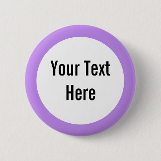 Jouw tekst Hier Lavendel Border Custom Button