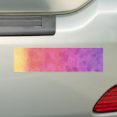 Jouw tekst hier: RAINBOW SUNSET ACHTERGROND Bumpersticker (Op auto)