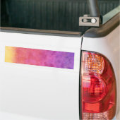 Jouw tekst hier: RAINBOW SUNSET ACHTERGROND Bumpersticker (Op Truck)