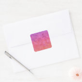 Jouw tekst hier: RAINBOW SUNSET ACHTERGROND Vierkante Sticker (Envelop)