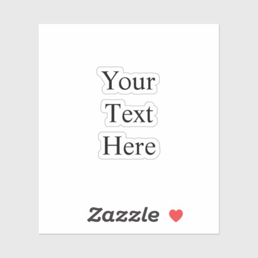 Jouw tekst hier stickers (Vel)