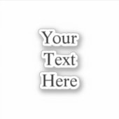 Jouw tekst hier stickers (Voorkant)