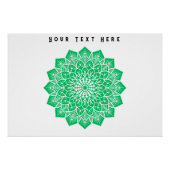 Jouw tekst hier Tekst Afbeelding aangepaste Glanze Perfect Poster (Voorkant)