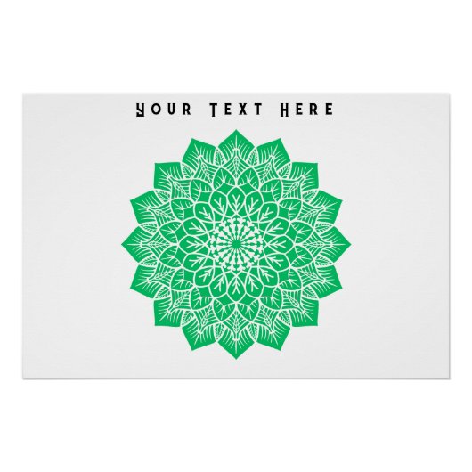 Jouw tekst hier Tekst Afbeelding aangepaste Glanze Perfect Poster (Voorkant)