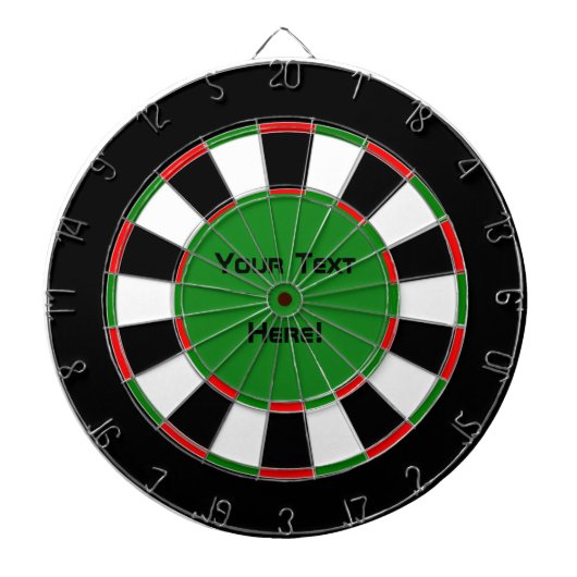 Jouw tekst Hier Traditioneel Dart Board Dartbord (Voorkant)