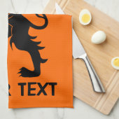 jouw tekst - Holland Lion Theedoek (Quarter Fold)